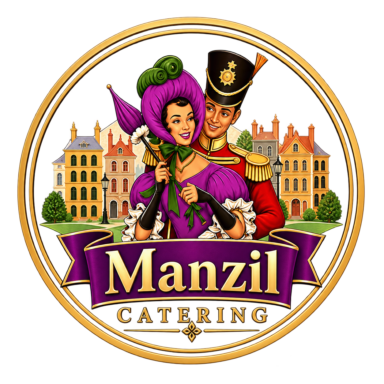Manzil Catering illustrated emblem